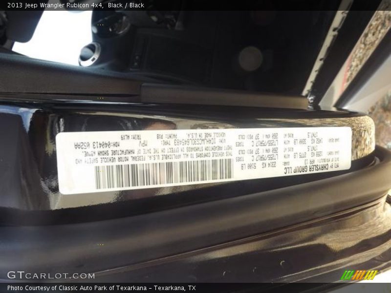 Black / Black 2013 Jeep Wrangler Rubicon 4x4
