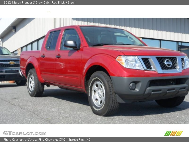 Red Brick / Steel 2012 Nissan Frontier S Crew Cab