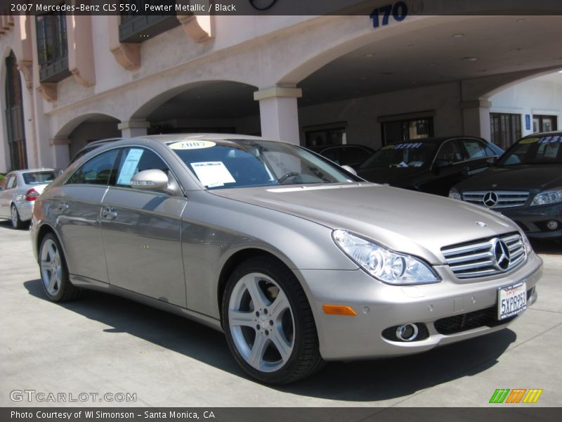 Pewter Metallic / Black 2007 Mercedes-Benz CLS 550