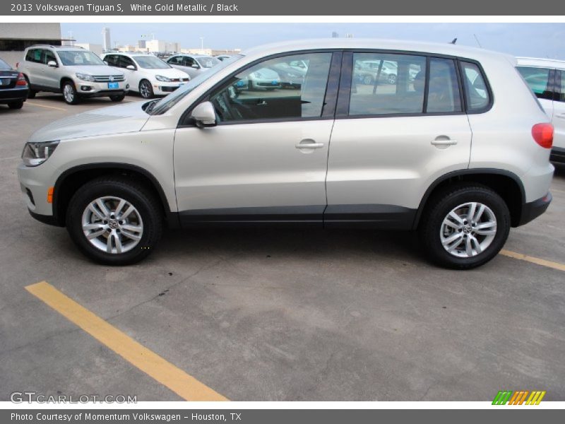 White Gold Metallic / Black 2013 Volkswagen Tiguan S