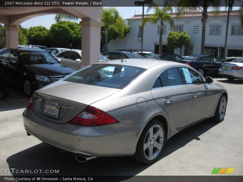 Pewter Metallic / Black 2007 Mercedes-Benz CLS 550