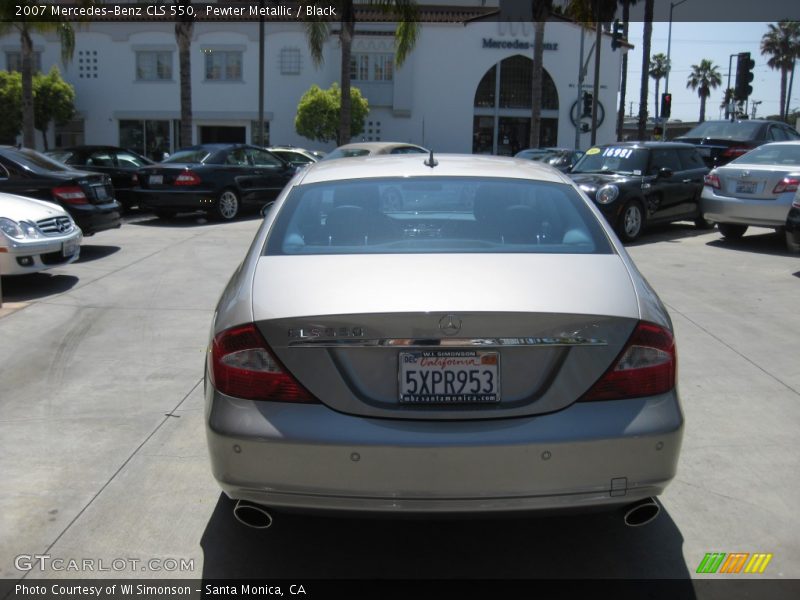 Pewter Metallic / Black 2007 Mercedes-Benz CLS 550