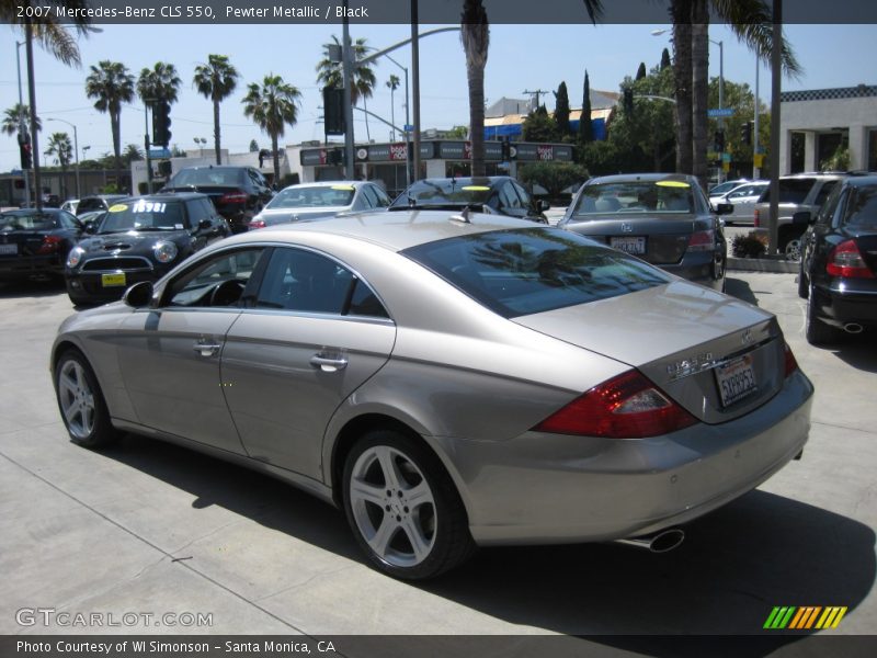 Pewter Metallic / Black 2007 Mercedes-Benz CLS 550