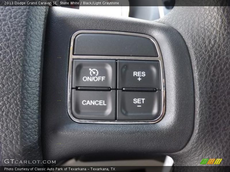 Stone White / Black/Light Graystone 2013 Dodge Grand Caravan SE