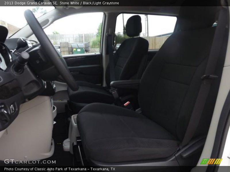 Stone White / Black/Light Graystone 2013 Dodge Grand Caravan SE