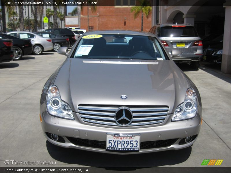 Pewter Metallic / Black 2007 Mercedes-Benz CLS 550