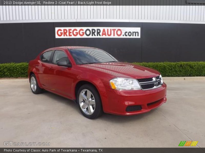 Redline 2-Coat Pearl / Black/Light Frost Beige 2013 Dodge Avenger SE