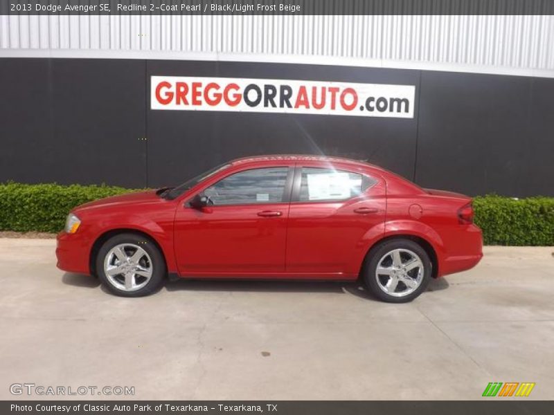 Redline 2-Coat Pearl / Black/Light Frost Beige 2013 Dodge Avenger SE