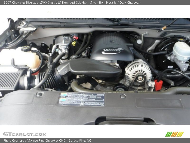 Silver Birch Metallic / Dark Charcoal 2007 Chevrolet Silverado 1500 Classic LS Extended Cab 4x4