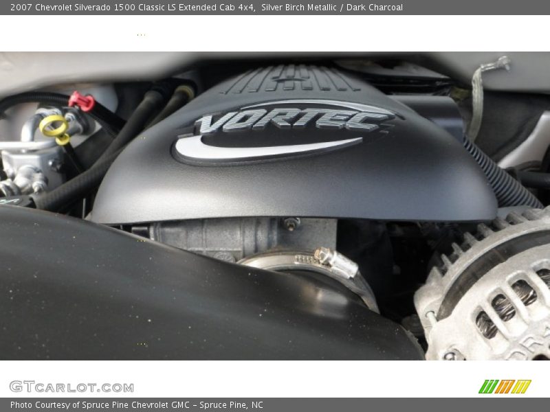 Silver Birch Metallic / Dark Charcoal 2007 Chevrolet Silverado 1500 Classic LS Extended Cab 4x4