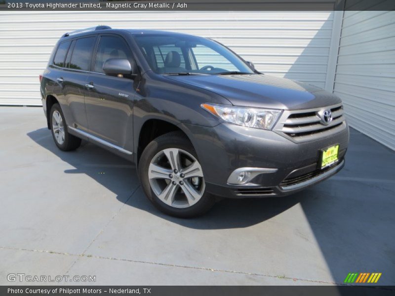 Magnetic Gray Metallic / Ash 2013 Toyota Highlander Limited
