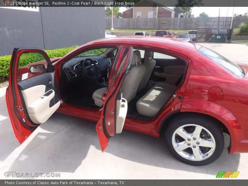 Redline 2-Coat Pearl / Black/Light Frost Beige 2013 Dodge Avenger SE