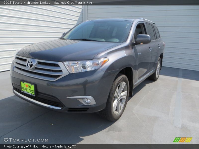 Magnetic Gray Metallic / Ash 2013 Toyota Highlander Limited