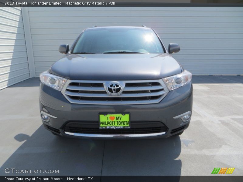 Magnetic Gray Metallic / Ash 2013 Toyota Highlander Limited