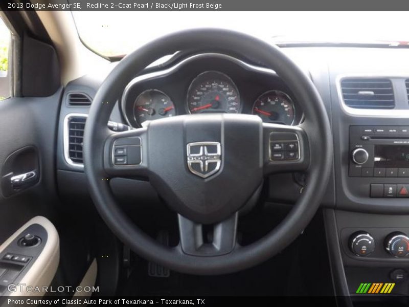 Redline 2-Coat Pearl / Black/Light Frost Beige 2013 Dodge Avenger SE