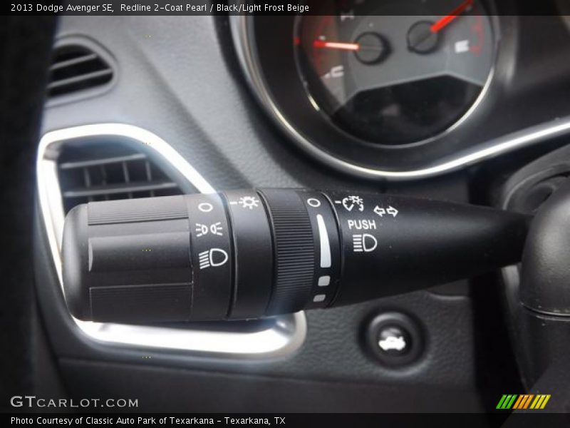 Redline 2-Coat Pearl / Black/Light Frost Beige 2013 Dodge Avenger SE