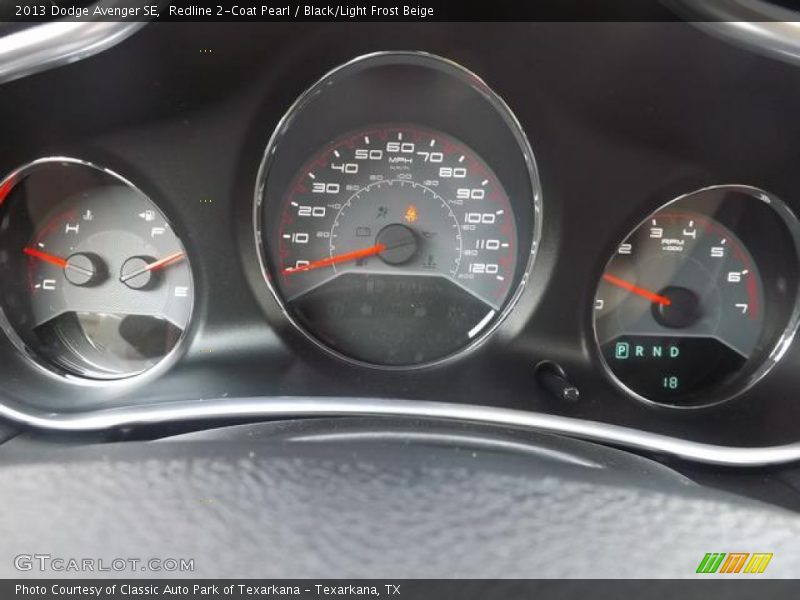 Redline 2-Coat Pearl / Black/Light Frost Beige 2013 Dodge Avenger SE