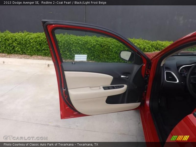 Redline 2-Coat Pearl / Black/Light Frost Beige 2013 Dodge Avenger SE