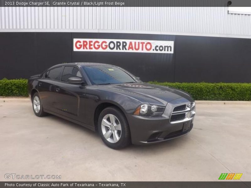 Granite Crystal / Black/Light Frost Beige 2013 Dodge Charger SE
