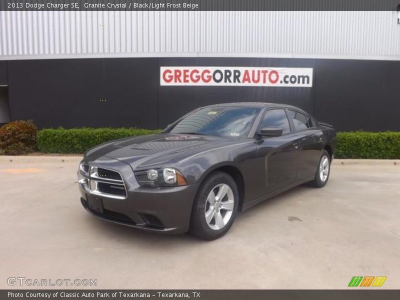 Granite Crystal / Black/Light Frost Beige 2013 Dodge Charger SE