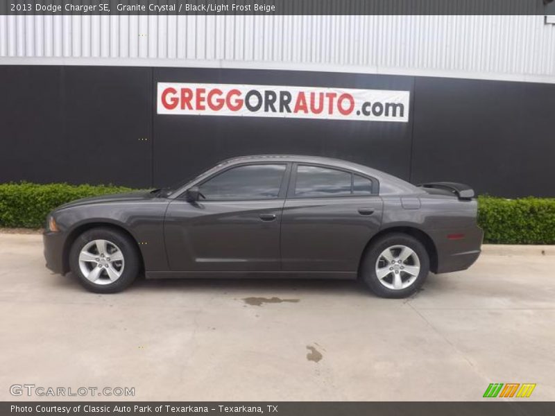 Granite Crystal / Black/Light Frost Beige 2013 Dodge Charger SE