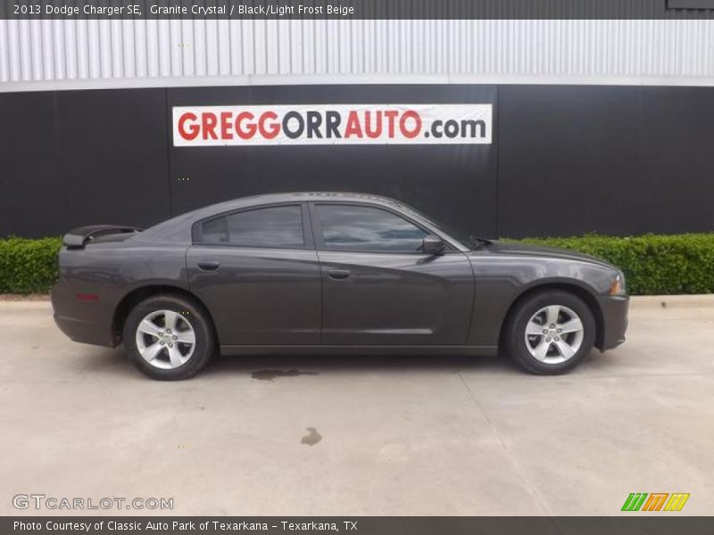 Granite Crystal / Black/Light Frost Beige 2013 Dodge Charger SE