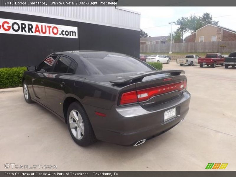 Granite Crystal / Black/Light Frost Beige 2013 Dodge Charger SE