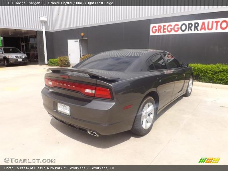 Granite Crystal / Black/Light Frost Beige 2013 Dodge Charger SE
