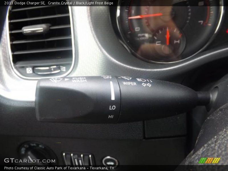 Granite Crystal / Black/Light Frost Beige 2013 Dodge Charger SE