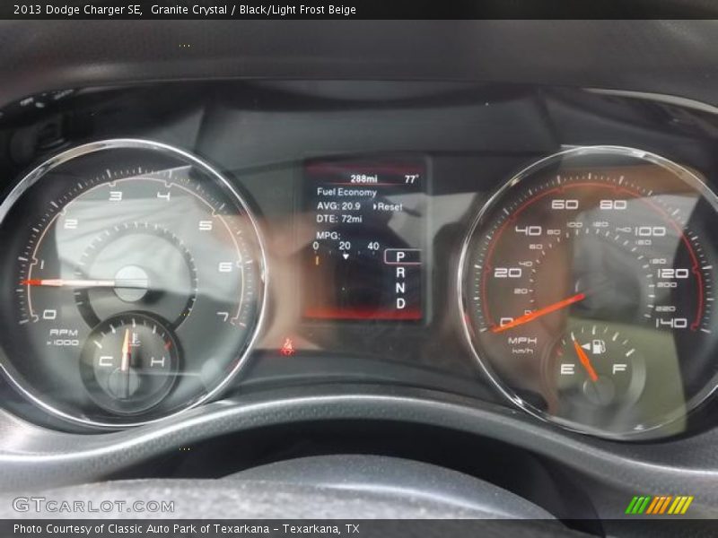 Granite Crystal / Black/Light Frost Beige 2013 Dodge Charger SE