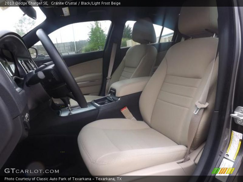 Granite Crystal / Black/Light Frost Beige 2013 Dodge Charger SE