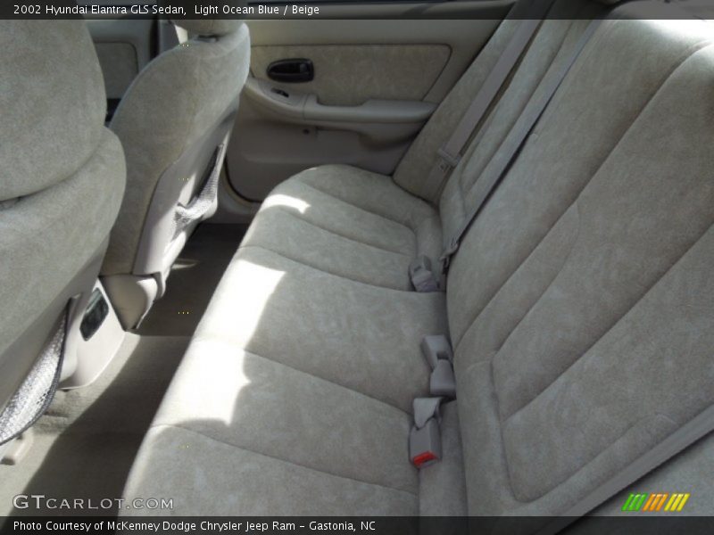 Light Ocean Blue / Beige 2002 Hyundai Elantra GLS Sedan