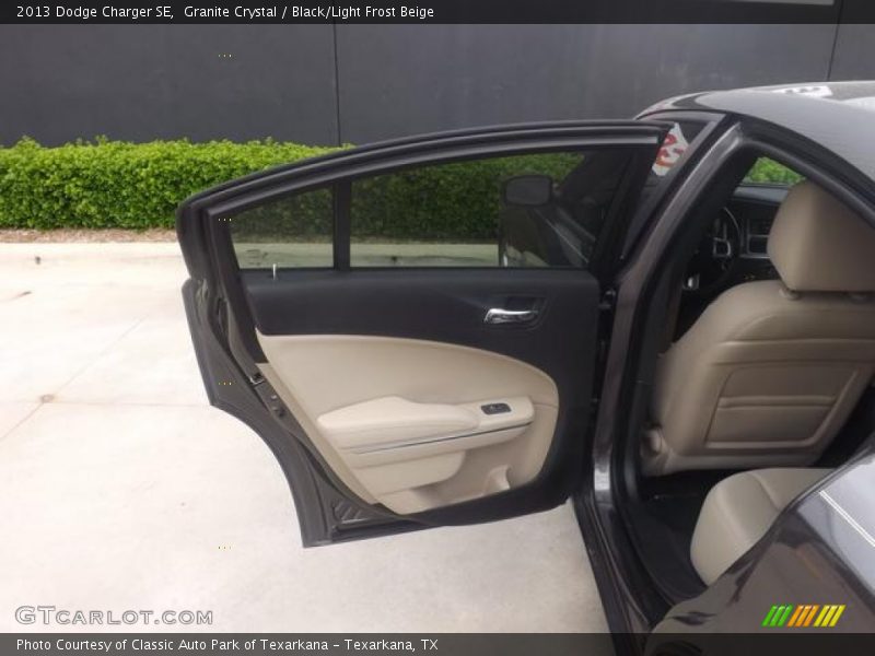 Granite Crystal / Black/Light Frost Beige 2013 Dodge Charger SE