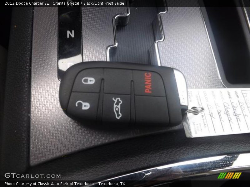 Granite Crystal / Black/Light Frost Beige 2013 Dodge Charger SE