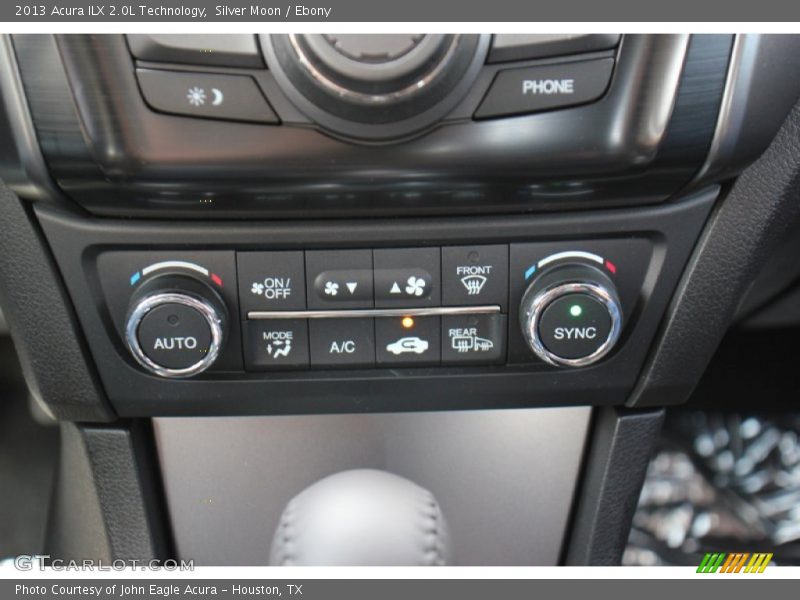 Silver Moon / Ebony 2013 Acura ILX 2.0L Technology