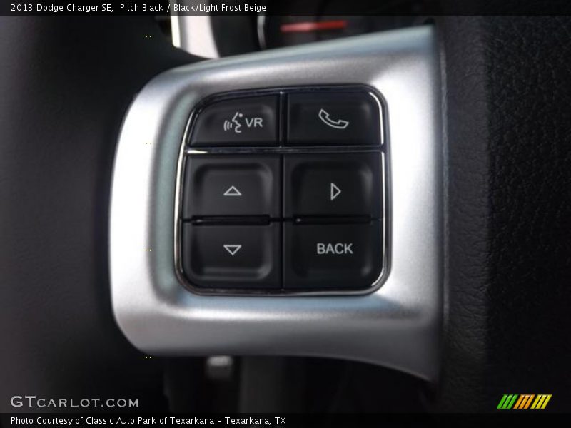 Pitch Black / Black/Light Frost Beige 2013 Dodge Charger SE