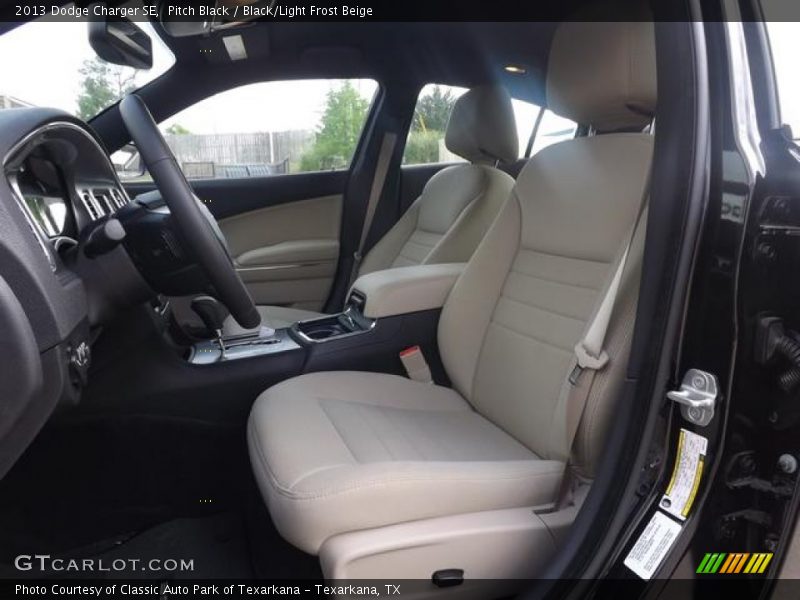 Pitch Black / Black/Light Frost Beige 2013 Dodge Charger SE