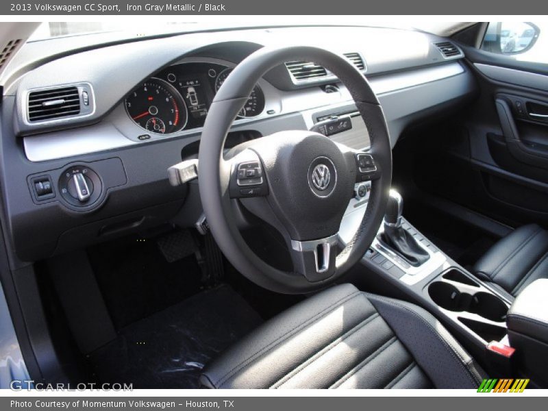 Iron Gray Metallic / Black 2013 Volkswagen CC Sport