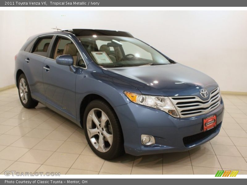 Tropical Sea Metallic / Ivory 2011 Toyota Venza V6