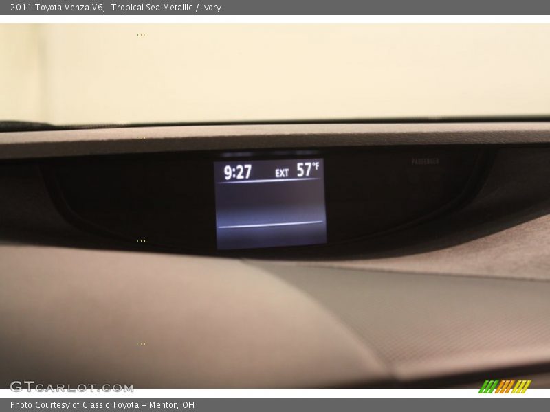 Tropical Sea Metallic / Ivory 2011 Toyota Venza V6