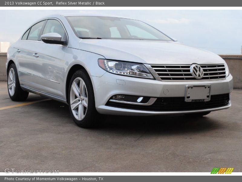 Reflex Silver Metallic / Black 2013 Volkswagen CC Sport