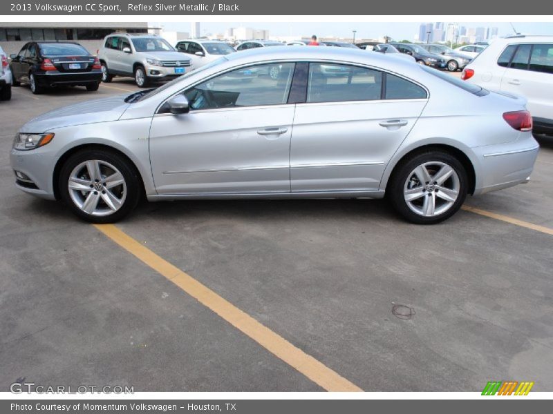 Reflex Silver Metallic / Black 2013 Volkswagen CC Sport