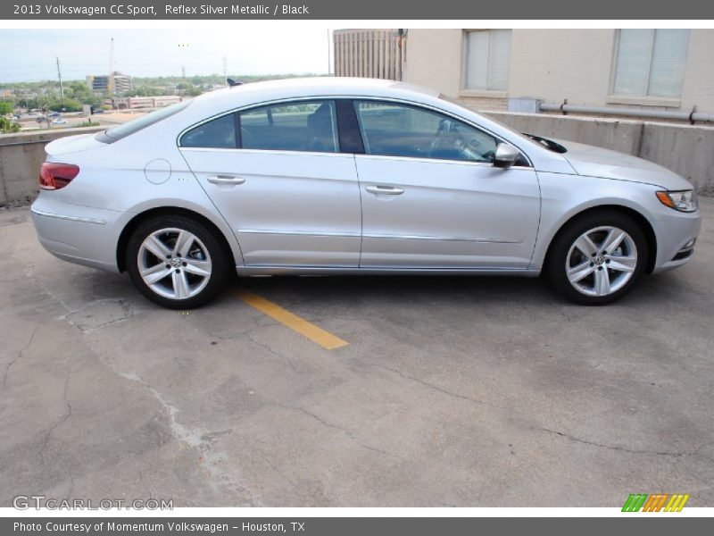 Reflex Silver Metallic / Black 2013 Volkswagen CC Sport