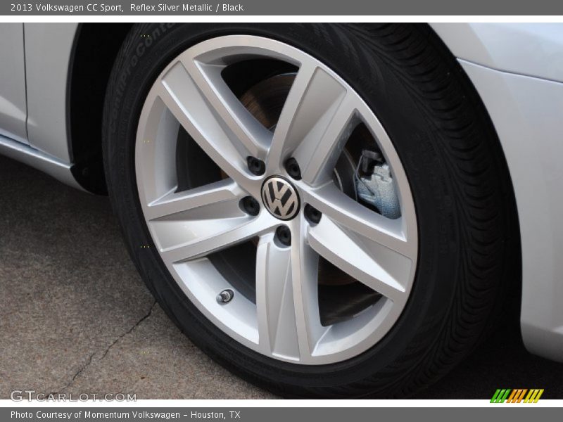 Reflex Silver Metallic / Black 2013 Volkswagen CC Sport