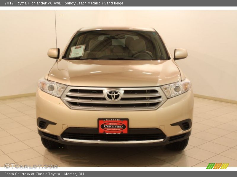 Sandy Beach Metallic / Sand Beige 2012 Toyota Highlander V6 4WD