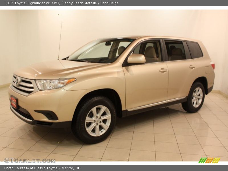 Sandy Beach Metallic / Sand Beige 2012 Toyota Highlander V6 4WD