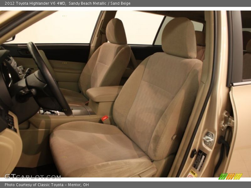 Sandy Beach Metallic / Sand Beige 2012 Toyota Highlander V6 4WD