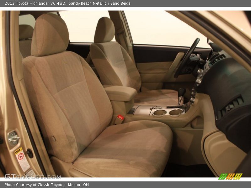 Sandy Beach Metallic / Sand Beige 2012 Toyota Highlander V6 4WD
