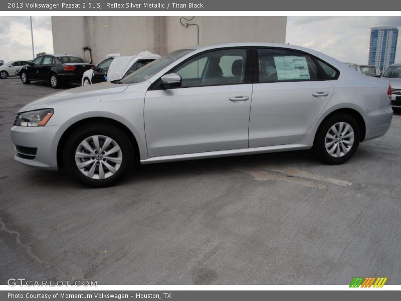 Reflex Silver Metallic / Titan Black 2013 Volkswagen Passat 2.5L S