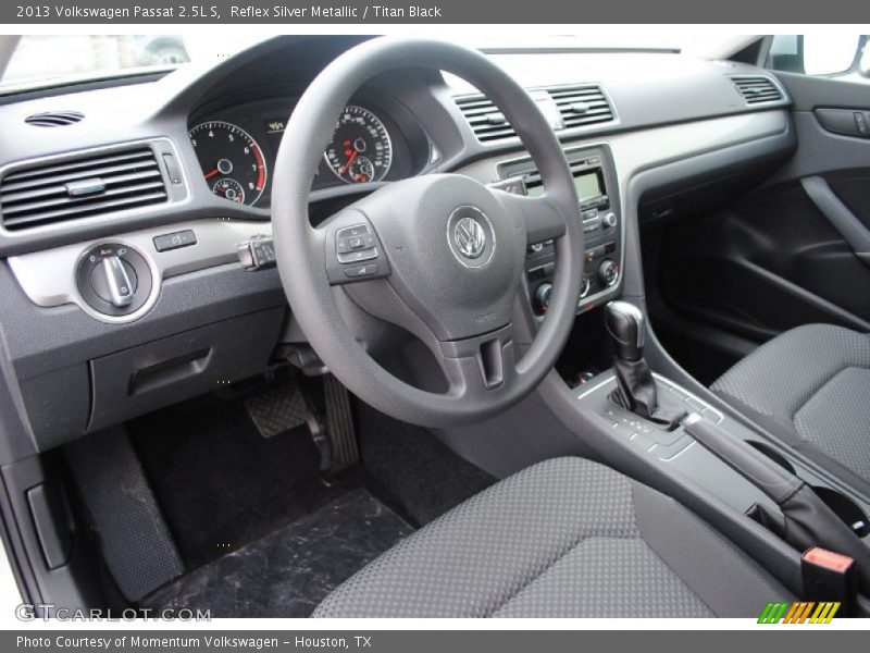 Reflex Silver Metallic / Titan Black 2013 Volkswagen Passat 2.5L S